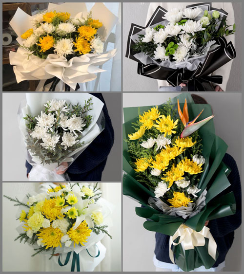 广东梅州市五华县郭田镇石团村白事花束代送